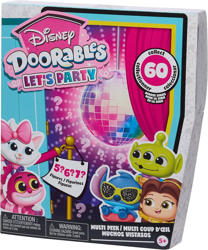 Disney Doorables Let’s Party Multi-Peek Series 14, Collectible 1.5 Inch Toy, Boys and Girls Toy... | Amazon (US)