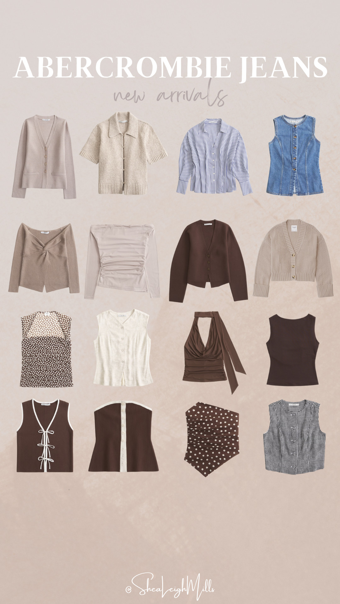 Fresh drops are here! 🍂 Abercrombie’s new arrivals include the perfect layering tops, cozy knits & chic vests that pair well with denim! 


#AbercrombieStyle #FallWardrobe #AbercrombieJeans #LTKNewArrivals 

 