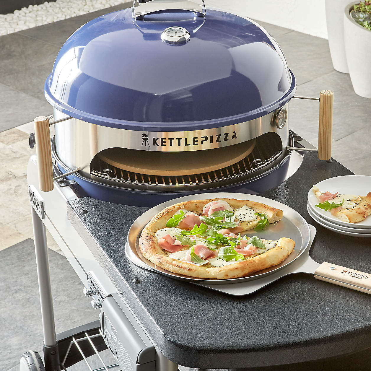 KettlePizza Outdoor Pizza Oven Kit + Reviews | Crate & Barrel | Crate & Barrel