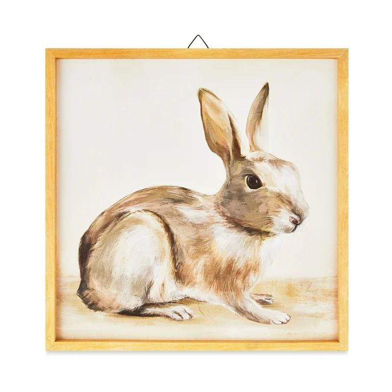 Easter Natural Bunny Canvas Print Wall Decor by Way To Celebrate | Walmart (US)