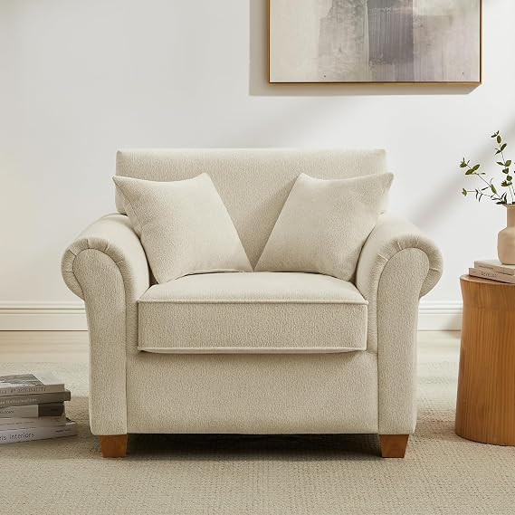 40" W Oversized Accent Chair, Oversized Reading Chair for Living Room, Comfy Reading Nook Chairs ... | Amazon (US)
