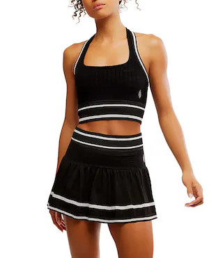 FP Movement Advantage Stretch Texture Halter Neck A-Line 2-Piece Skirt Set | Dillard's | Dillard's