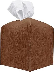 Carrotez Tissue Box Cover, [Refined] Modern PU Leather Square Tissue Box Holder - Decorative Hold... | Amazon (US)