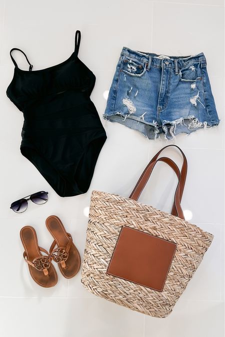 Summer and spring break are right around the corner! I love fun mesh panels in this one piece swimsuit. It is full coverage and mom friendly! I also grabbed this cute bag which is big enough to fit all of the beach things, but also fashionable. 
.
.
Swimsuit, bikini, resort wear, vacation ready inspiration vacay style mom style 

#LTKtravel #LTKswim #LTKstyletip