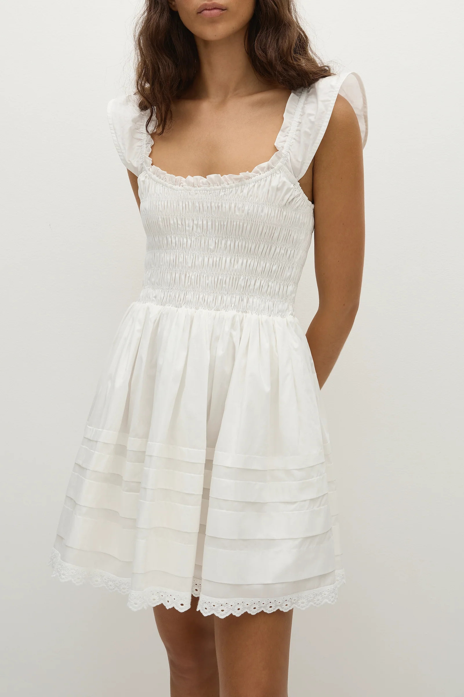 Maja Mini Dress White | Faithfull (AU)