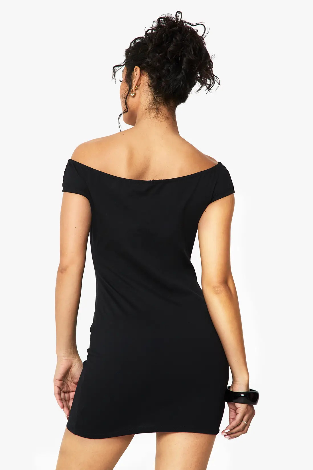 Off the Shoulder Ruched Mini Dress | Nasty Gal US