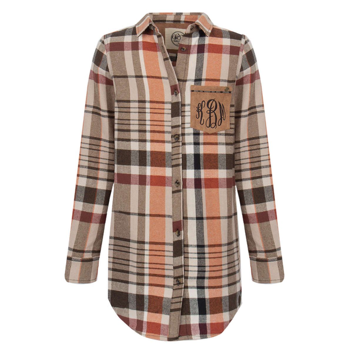 Monogrammed Plaid Layering Tunic | Marleylilly