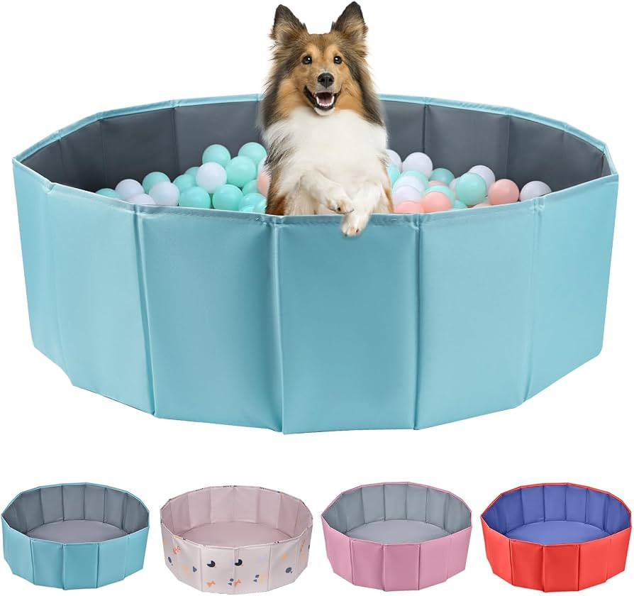 Dog Ball Pit, Ball Pit for Toddlers, Foldable Ball Pit for Dogs, Dog Ball Pit for All Types of Do... | Amazon (US)