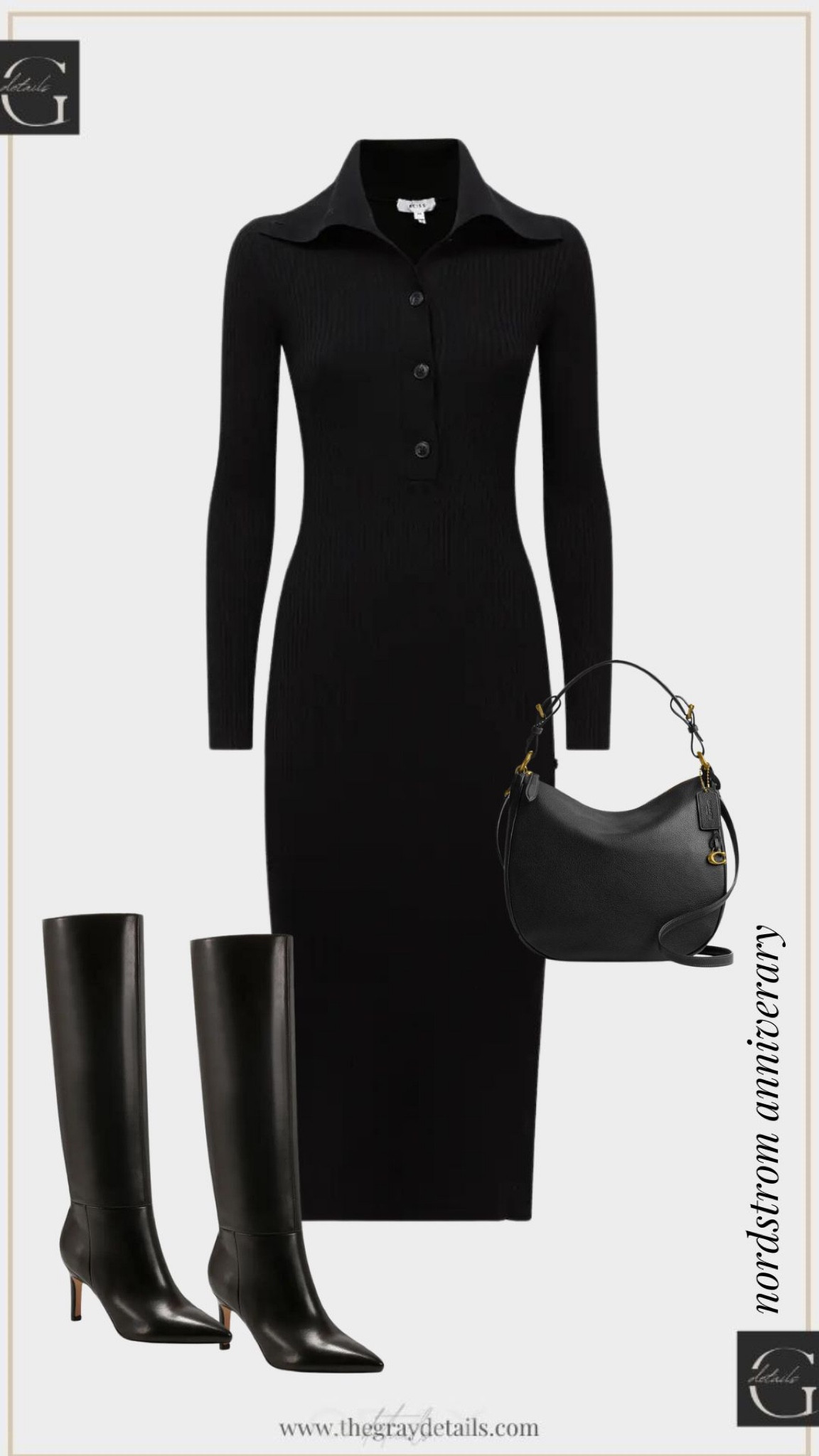Nordstrom anniversary outfit for work

Workwear
Knit dress
Tall boots 

#LTKshoecrush #LTKworkwear #LTKxNSale