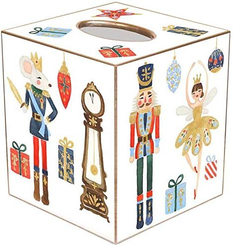 Marye-Kelley Nutcracker Christmas Home décor • Tissue Box Cover • Paper Mache • Nutcracker... | Amazon (US)