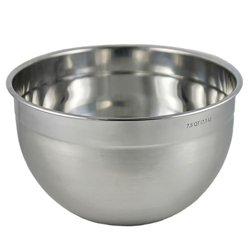 Tovolo Stainless Steel Mixing Bowls, 7.5 Qt - Metal Nesting Mixing Bowl with Rounded Lip for Easy Pour & Minimal Mess - Large & Small Dishwasher Safe Kitchen Supplies for Prep & Cooking | Amazon (US)