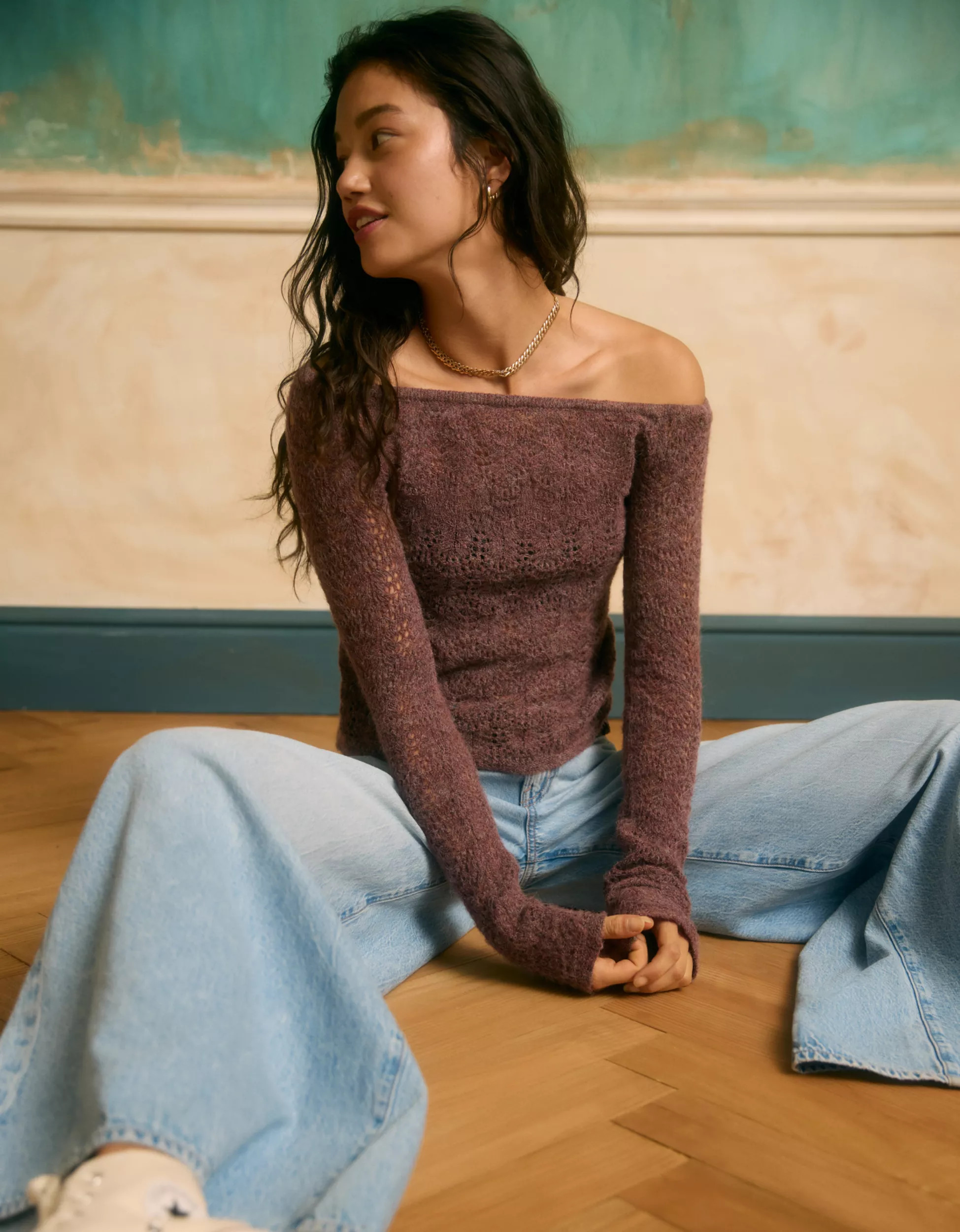 AE Off-The-Shoulder Sweater | American Eagle Outfitters (US & CA)