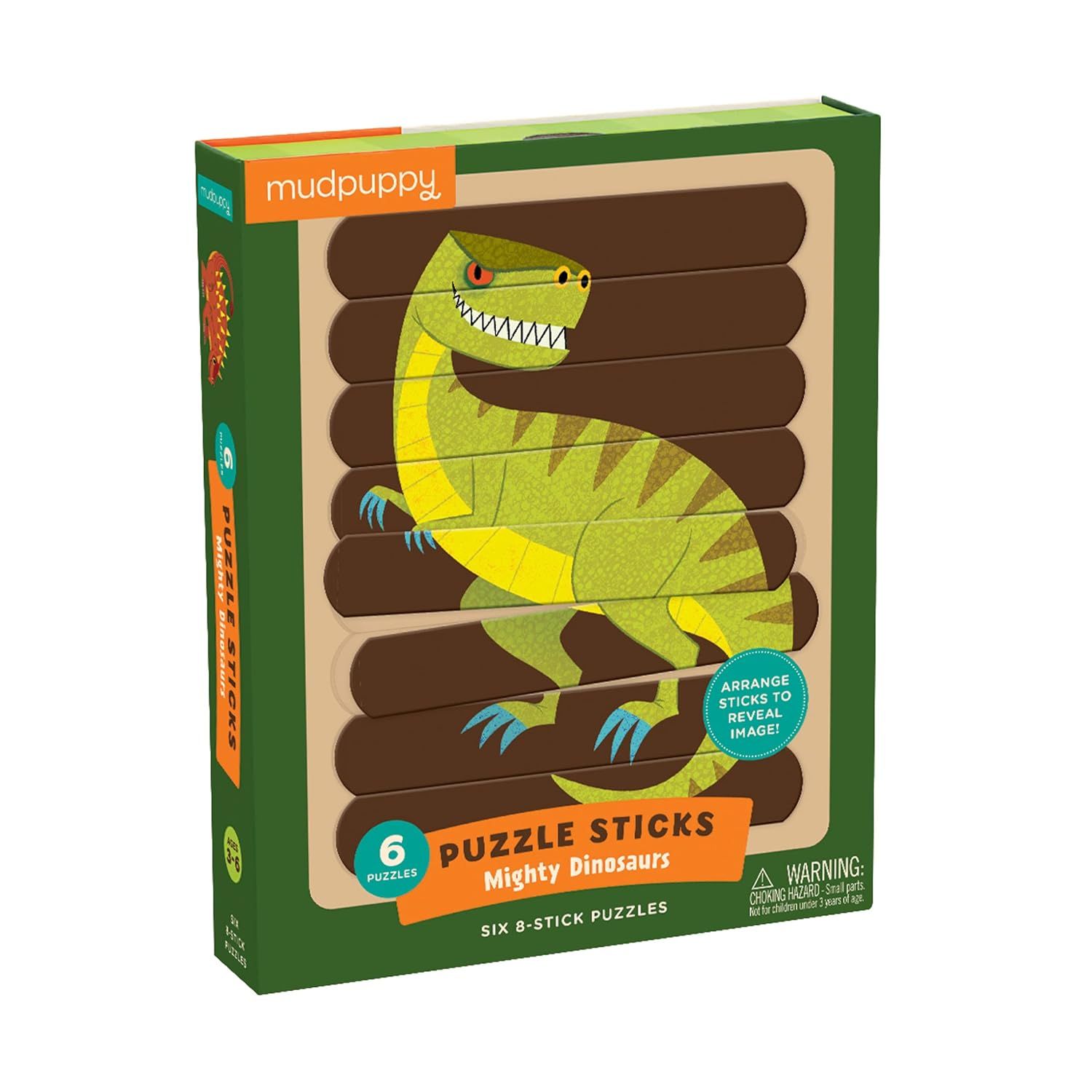 Mudpuppy Mighty Dinosaurs Puzzle Sticks (24 Piece) | Amazon (US)