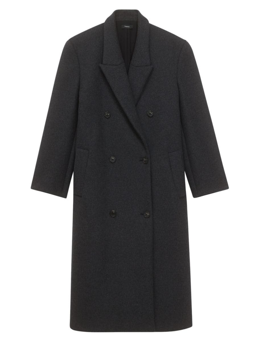 Double-Breasted Wool Coat | Saks Fifth Avenue