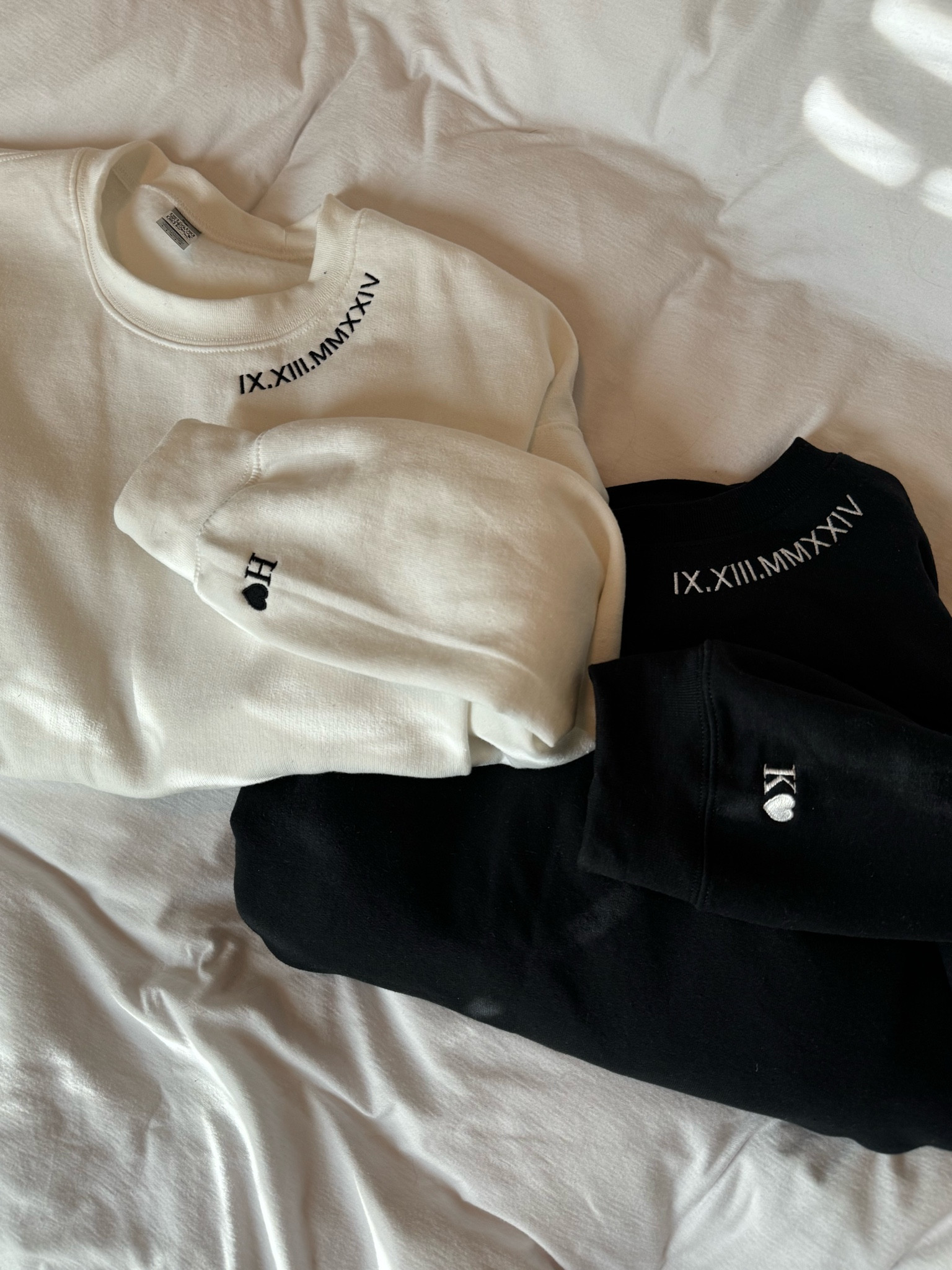 Cutest matching wedding sweat suits! Customized wedding sweatshirts, perfect for after the wedding. 💍🤍

#LTKWedding