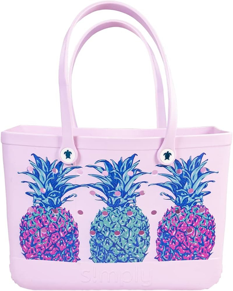 Simply Southern Large Waterproof Tote Bag – EVA Material, Adult Beach Bag, Improved Handle, Zip... | Amazon (US)