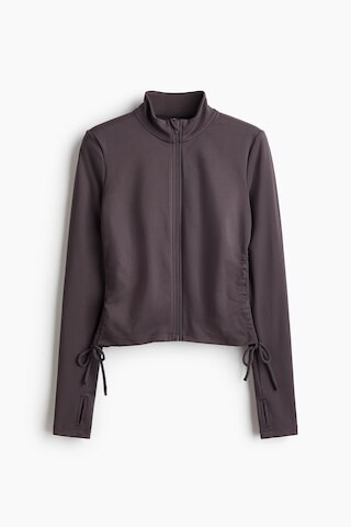 H & M - Activewear Jacket with SoftMove - Gray | H&M (US + CA)