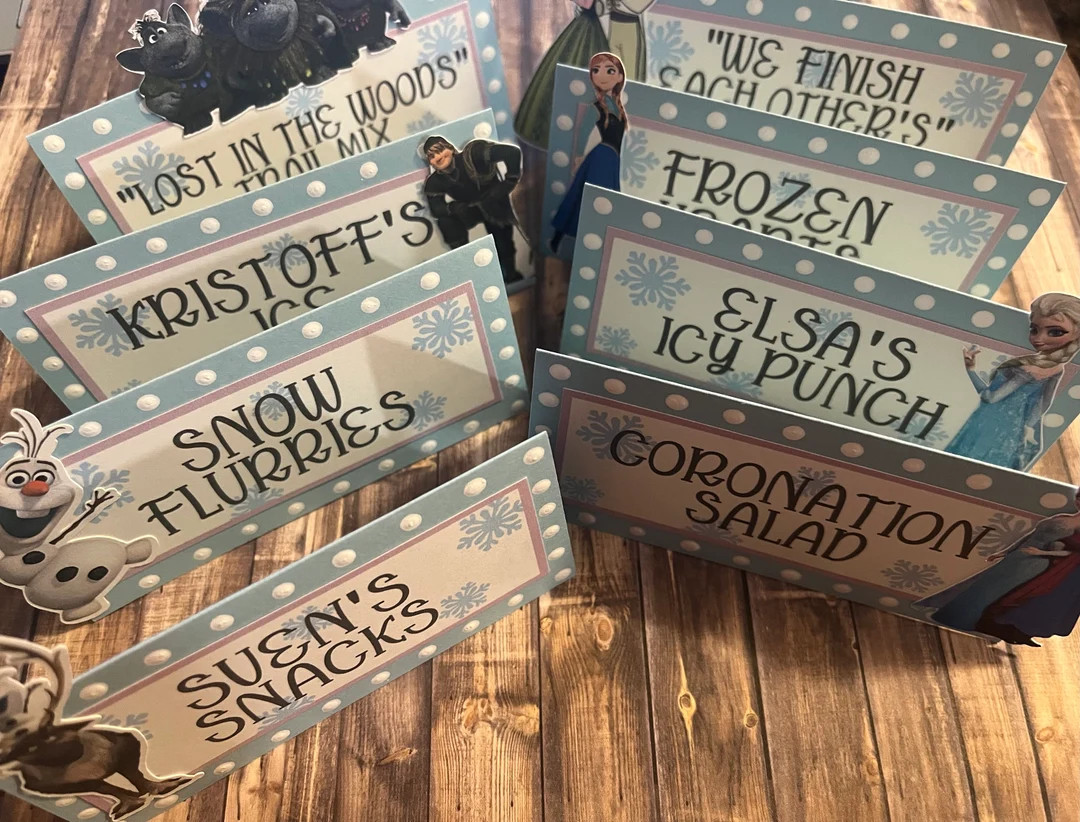 Frozen Food Signs-set of 8 - Etsy | Etsy (US)