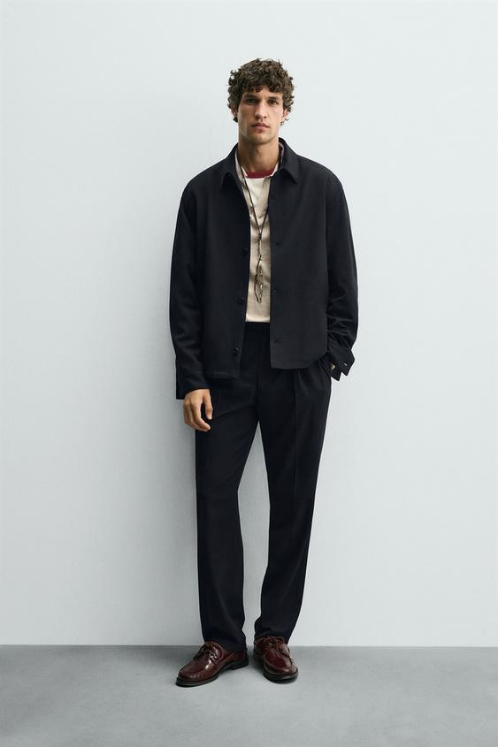 REGULAR FIT PLEATED PANTS | Zara US