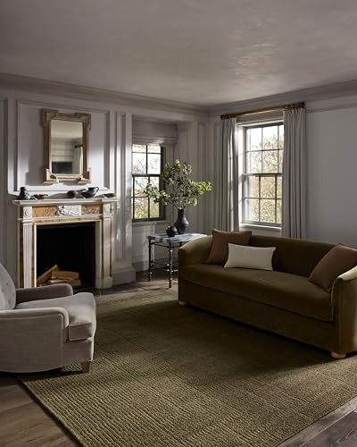 Loloi Jeremiah Brent Greenwich Collection GRN-01 Sage 7'-9" x 9'-9" Area Rug | Amazon (US)