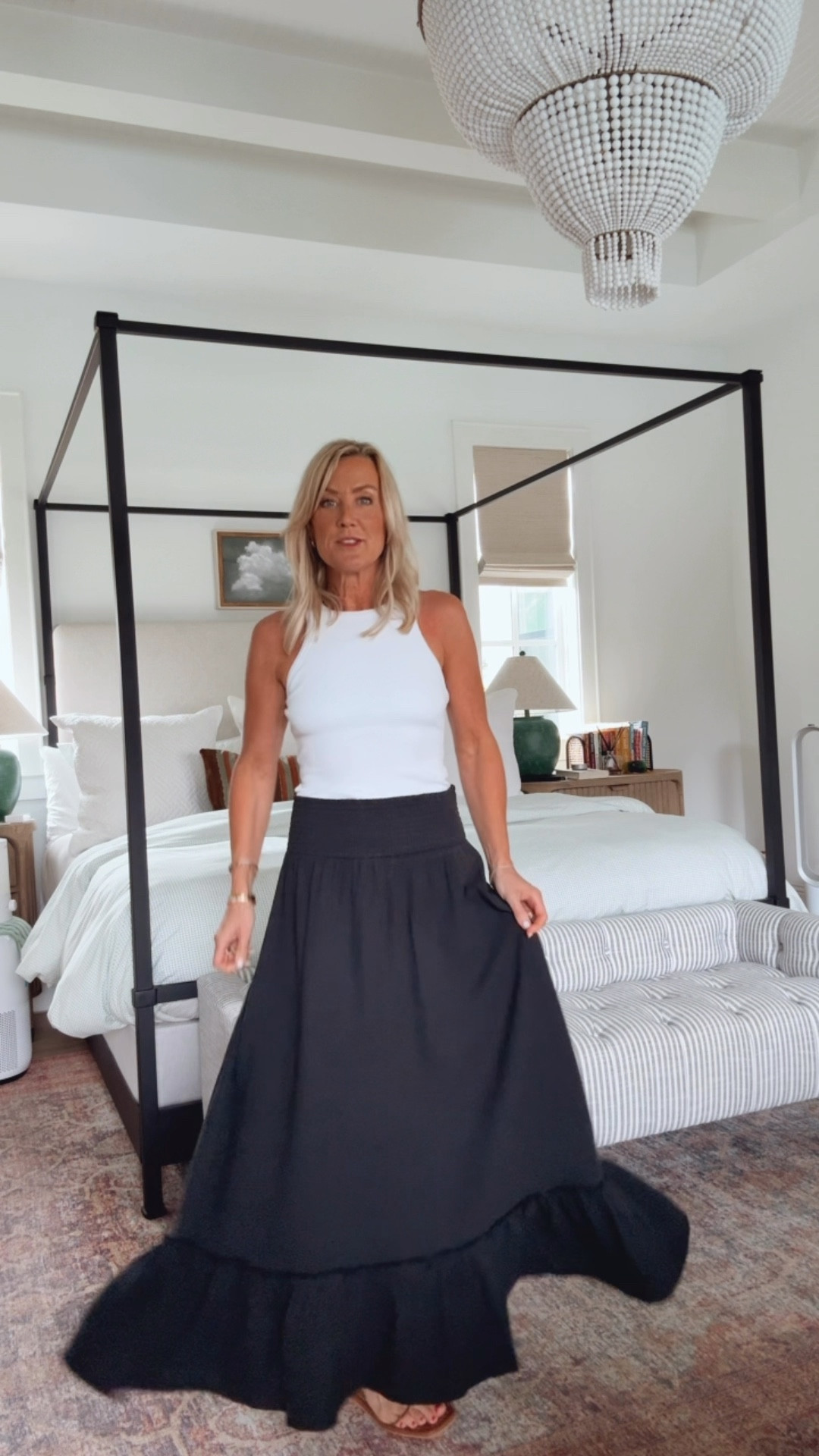 Quince Unboxing | Hi Sugarplum!  

Love this as a maxi skirt or a coverup! So versatile.
Skirt: XS (runs big)

#LTKOver40 #LTKSeasonal #LTKootd