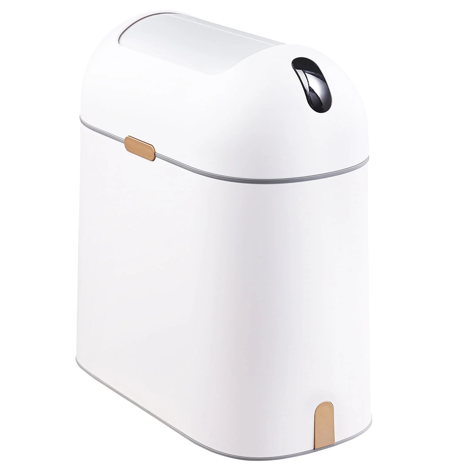 Elpheco Motion Sensor Bathroom Trash Can, 2.5 Gallon Waterproof Trash Bin with Butterfly lid, Bat... | Walmart (US)
