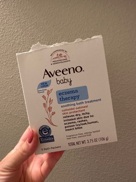 Aveeno Baby Eczema Therapy Soothing Bath Treatment 

Great for sensitive skin issues, Eczema, rashes, and has even helped with hand foot and mouth! 

Linked below are similar items to use with this bath! 

Kids | Baby | Bath and Skin Products 

#LTKkids #LTKfamily #LTKbaby