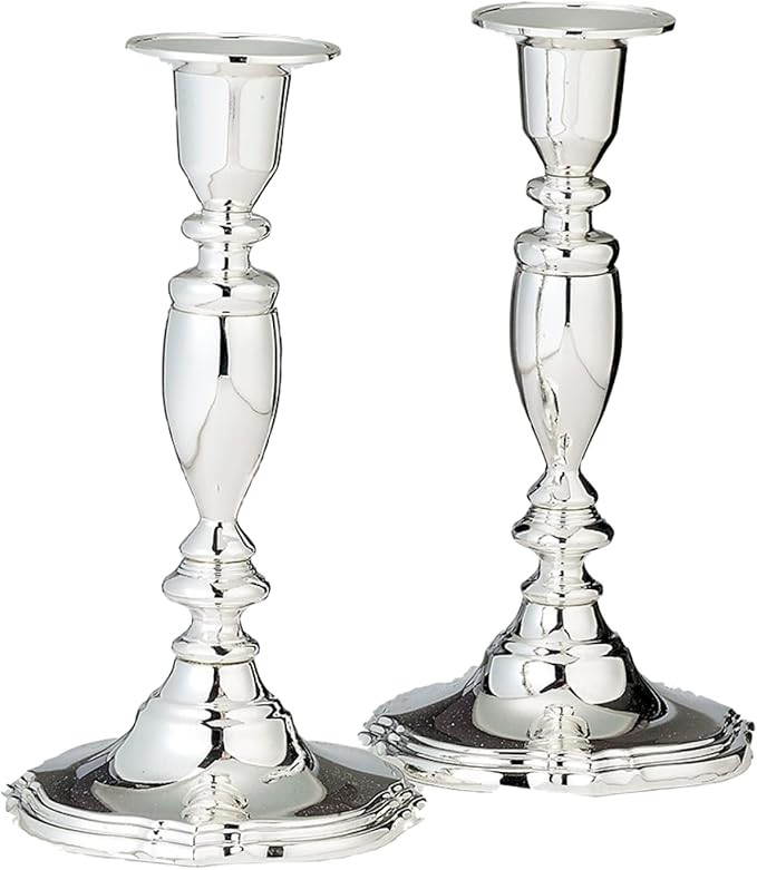 Set of 2 Silverplated Candlesticks | Amazon (US)