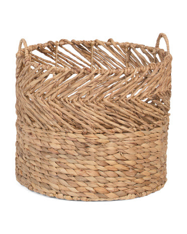 Round Water Hyacinth Woven Basket | Office & Storage | Marshalls | Marshalls