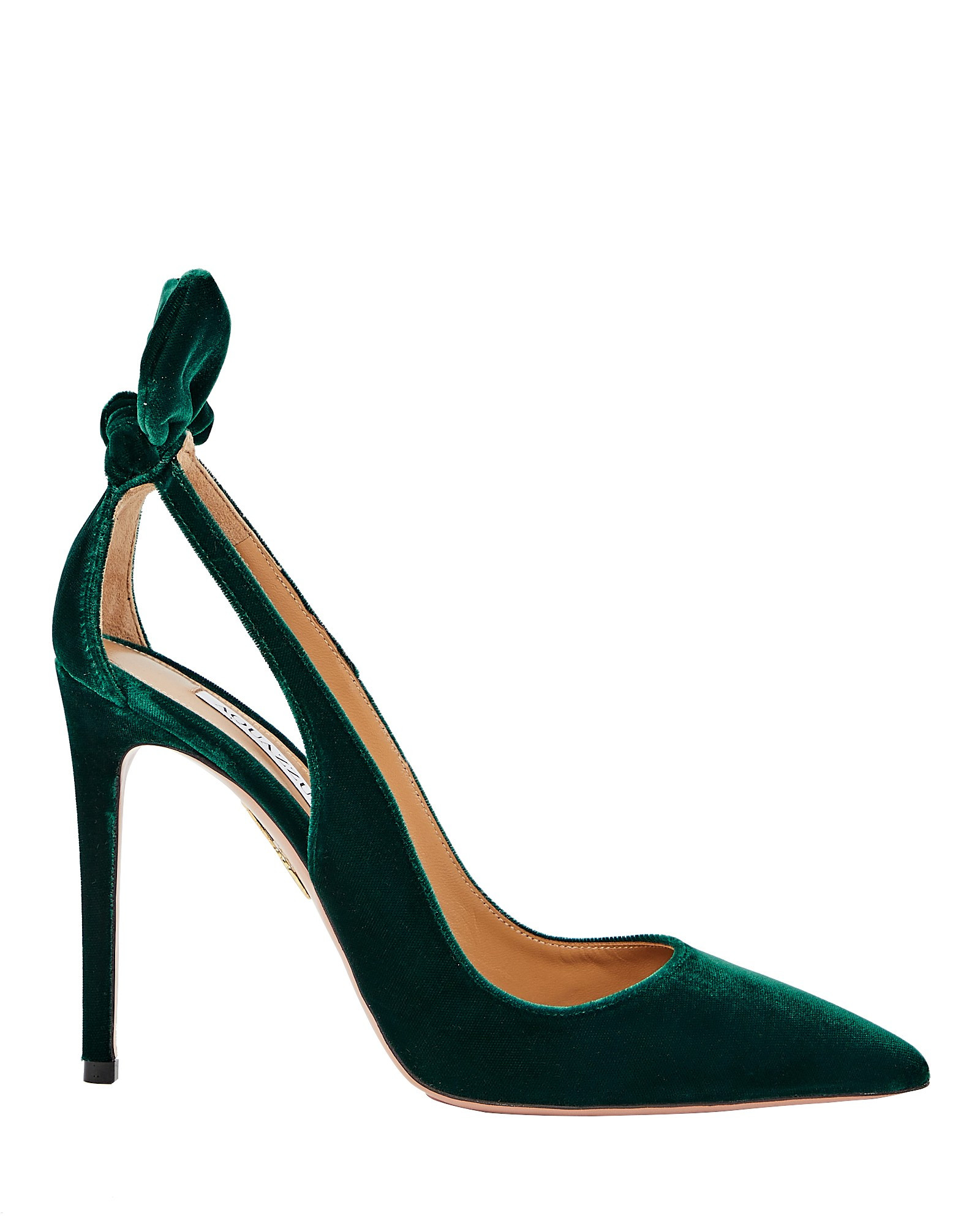 Bow Tie 105 Velvet Pumps | INTERMIX