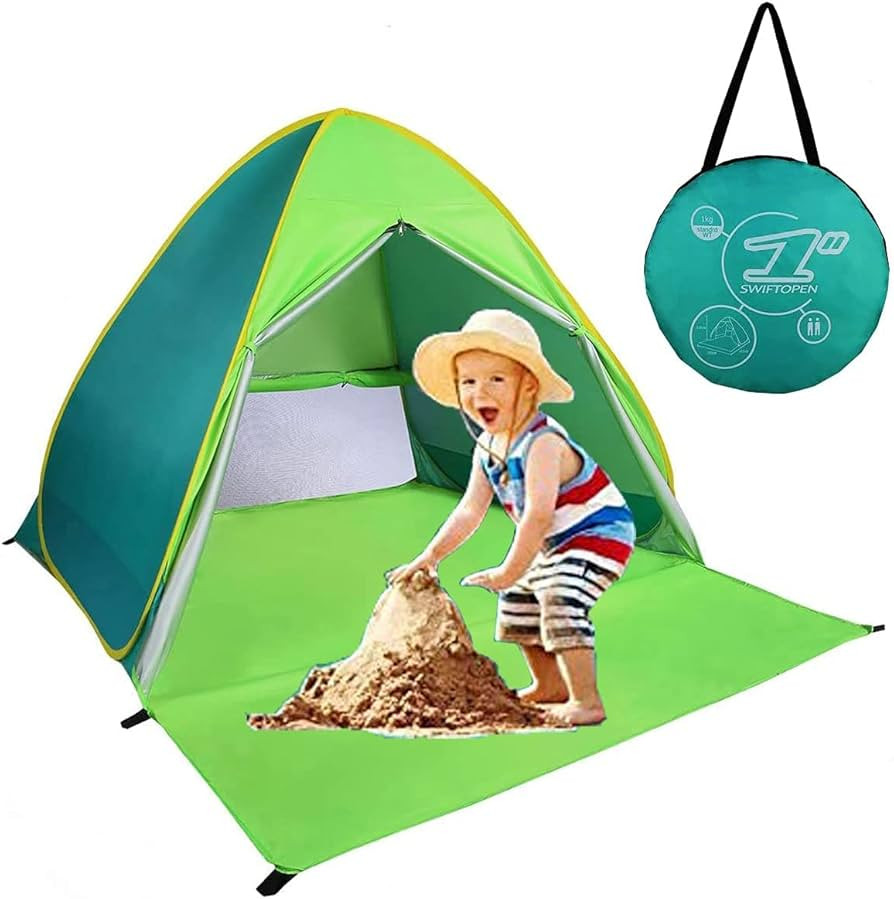 Pop Up Beach Tent Shade Sun Shelter UPF 50+ Canopy Cabana 2-3 Person for Adults Baby Kids Outdoor... | Amazon (US)