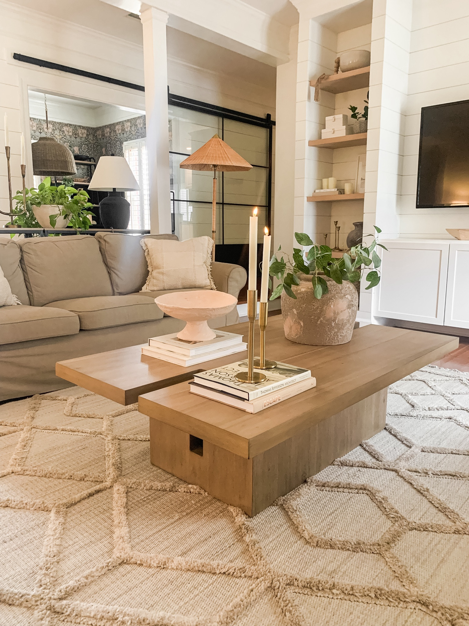 Kathy Kuo Home coffee table styling! Love my new coffee table and all the beautiful accessories that I got from @kathykuohome. I had so much fun styling my new coffee table! You can find my coffee table and all the accessories linked here! 

#LTKSeasonal #LTKhome #LTKfamily