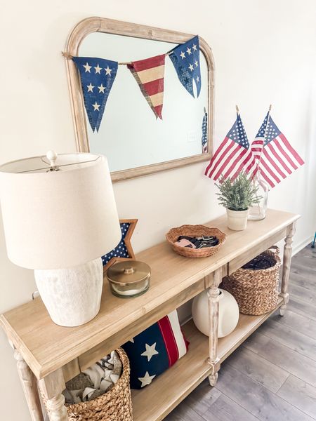 Styled my entryway table for the 4th of July! 

#LTKSeasonal #LTKHome