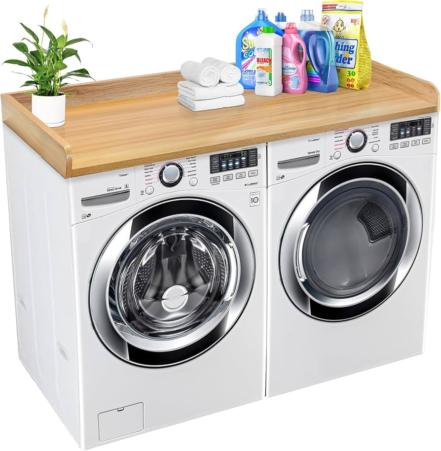 Royxen Washer Dryer Countertop with Solid Wood Core,54“W x 27.5D Laundry Countertop with Edge R... | Amazon (US)