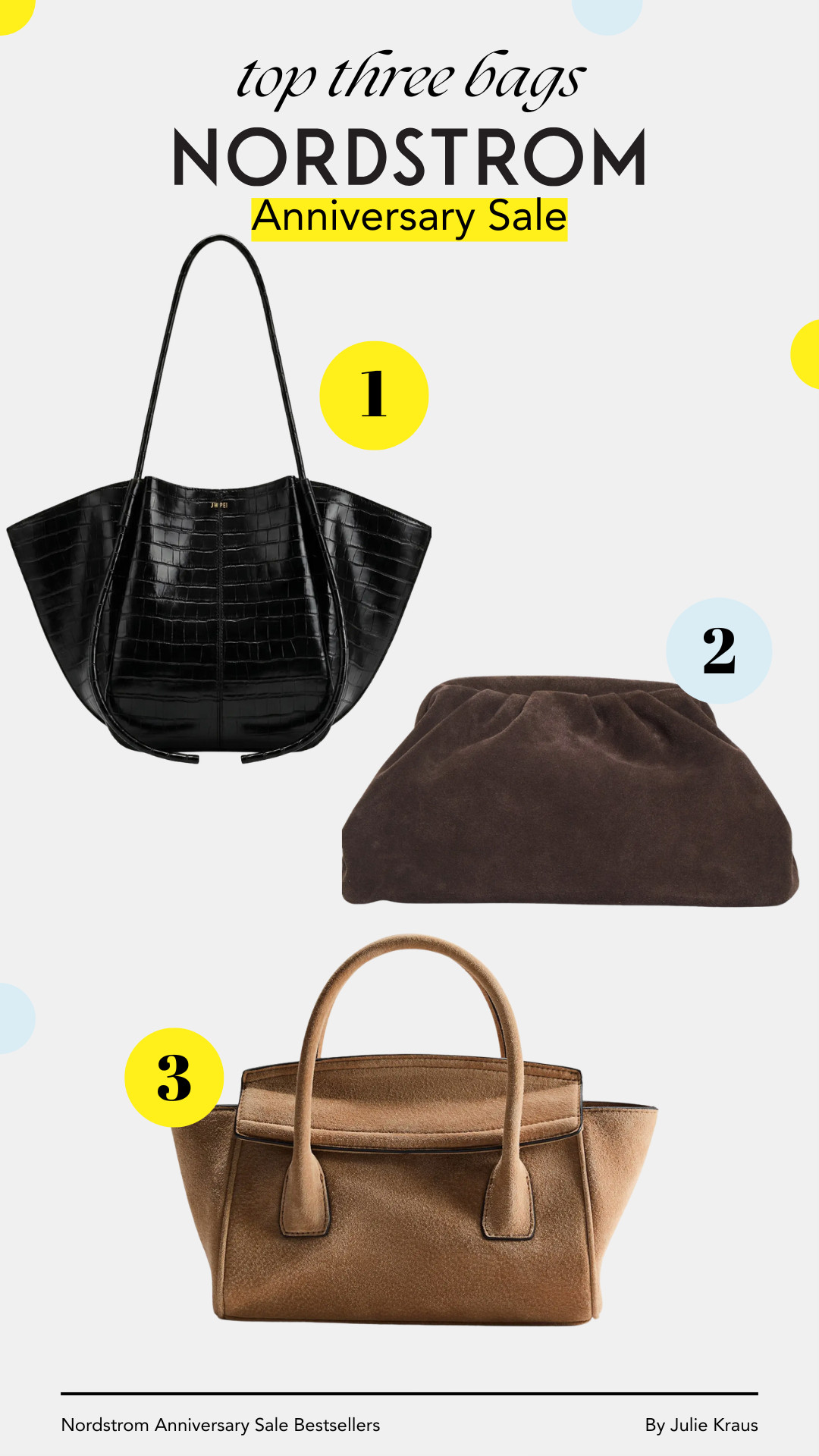 These are the bags you all loved most during the Nordstrom Anniversary Sale. The top 3 bestsellers and it's easy to see why everyone is grabbing them. Nordstrom Anniversary Sale • Bestsellers • Fall Bags • NSale 2026 • Stylist Picks 

 #LTKSeasonal #LTKOver40 #LTKSaleAlert