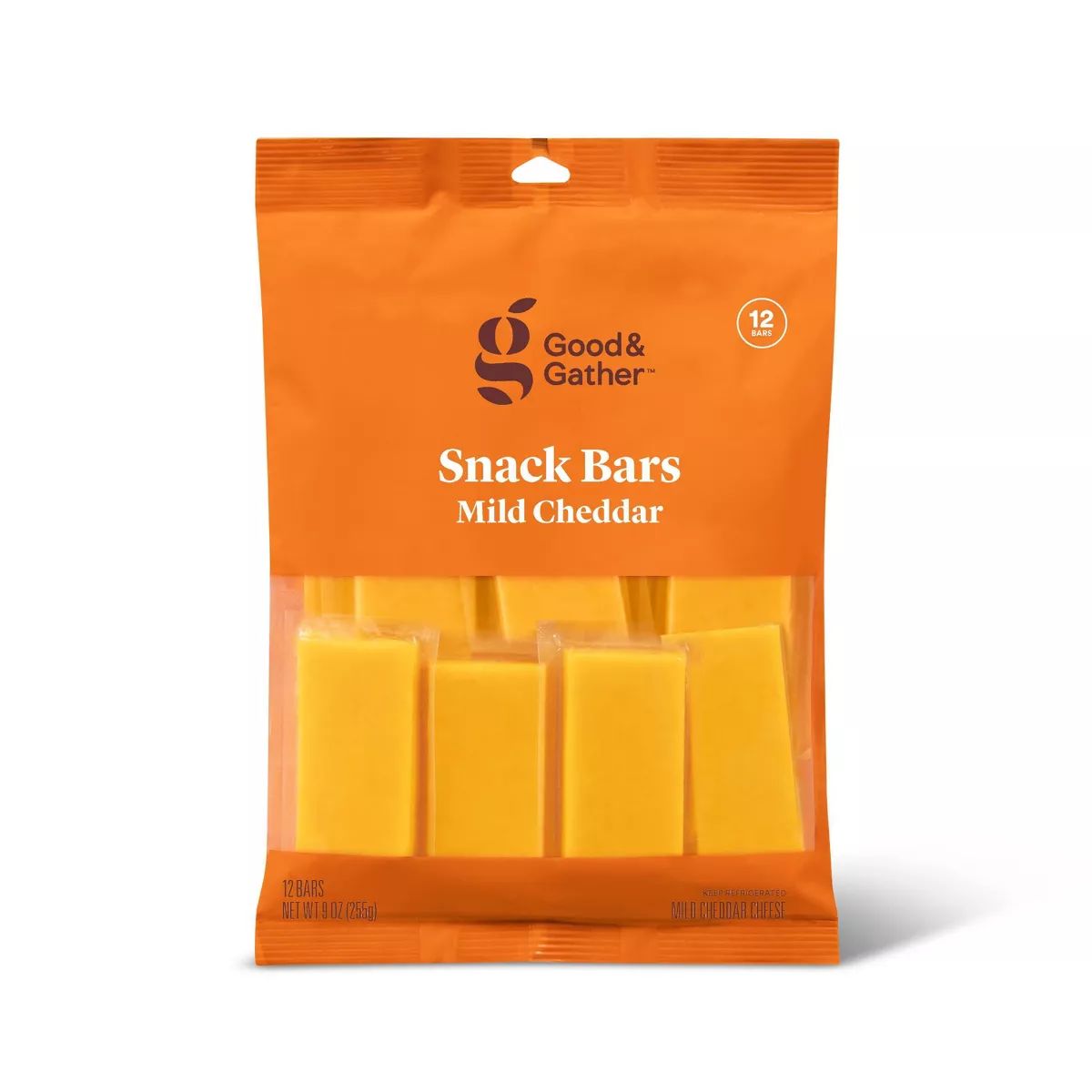 Mild Cheddar Cheese Snack Bars - 9oz/12ct - Good & Gather™ | Target