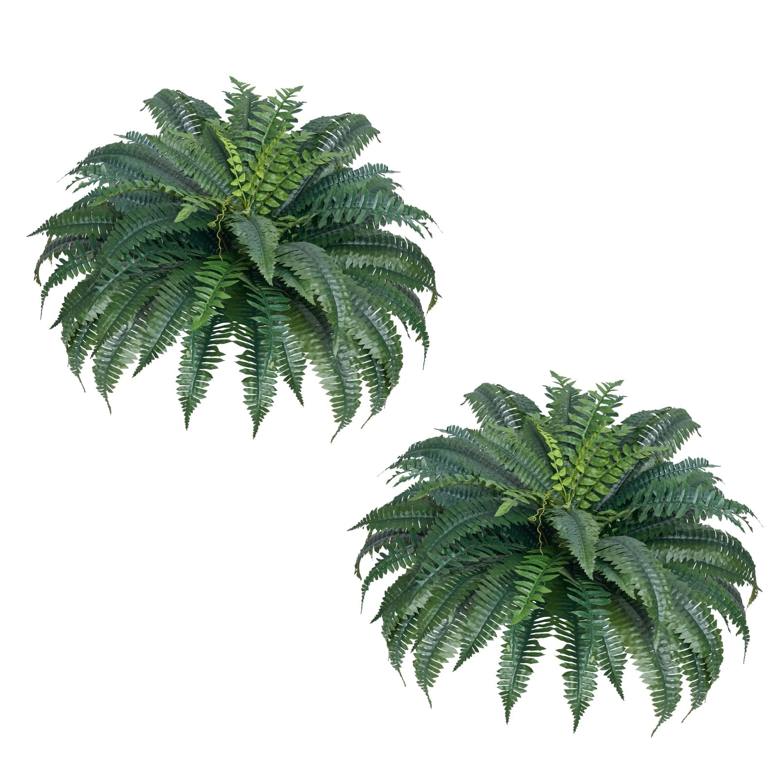 VEVOR Artificial Ferns 2 Pcs, 47 Inch Large Artificial Boston Ferns Plants, Faux Fern with 50 Bra... | Amazon (US)