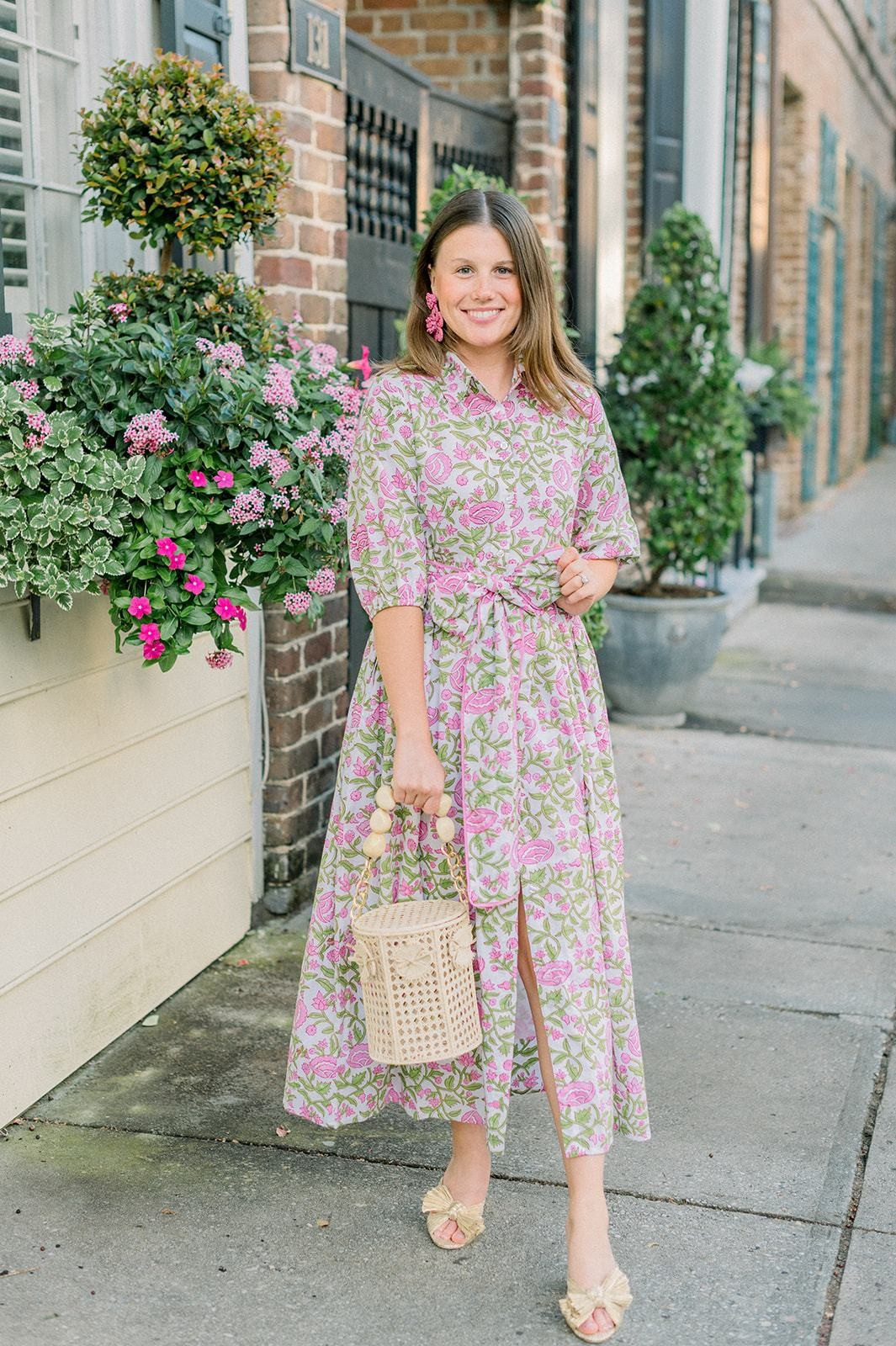 Ol' Southern Shirt Dress| Petal Pink | Victoria Dunn 