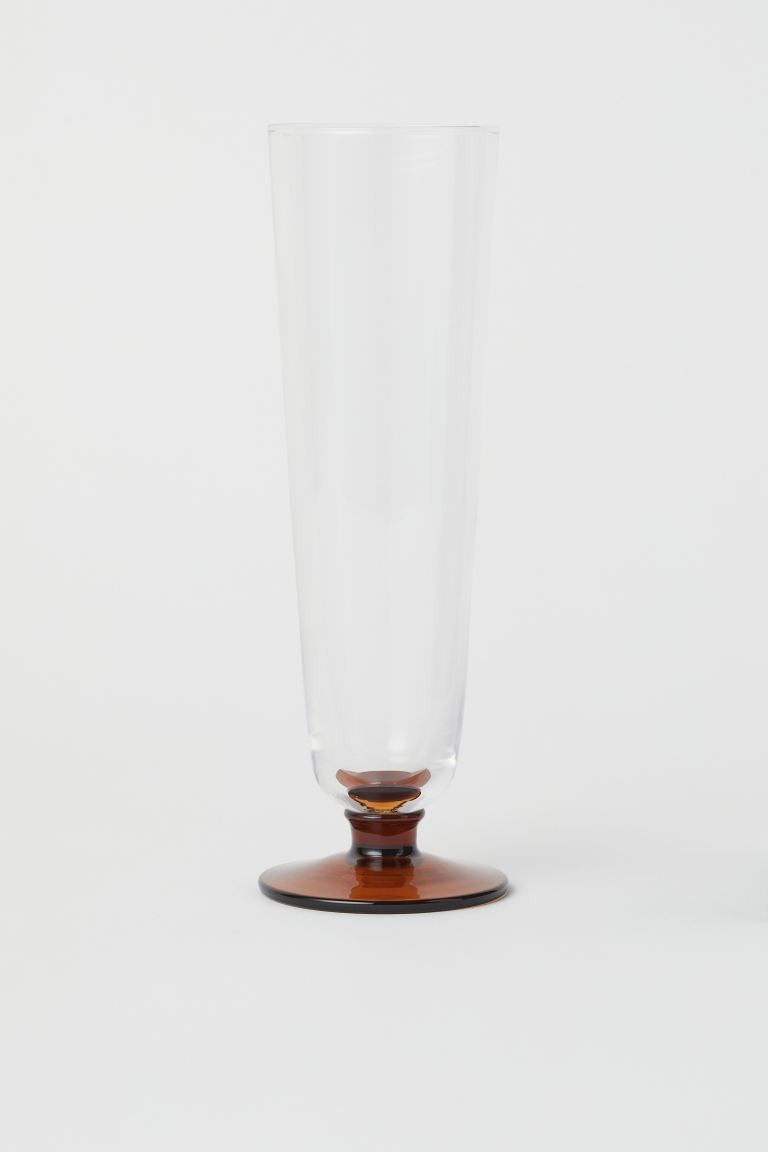 Tall Stemmed Glass - Brown - Home All | H&M US | H&M (US + CA)