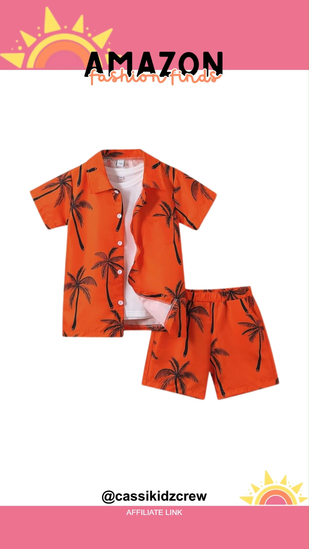 Tropical vibes shine in this Boys 2 Piece Outfit, pairing a short sleeve button down with matching shorts for a playful Hawaiian vacation look that feels cool and carefree. 🌴👕🩳  

#BoysClothes #Outfits #HawaiianStyle #VacationWear #BeachOutfit #SummerStyle #KidsFashion #ShortSleeveShirt #MatchingSet #TrendyLooks 

 #LTKootd #LTKSaleAlert #LTKKids