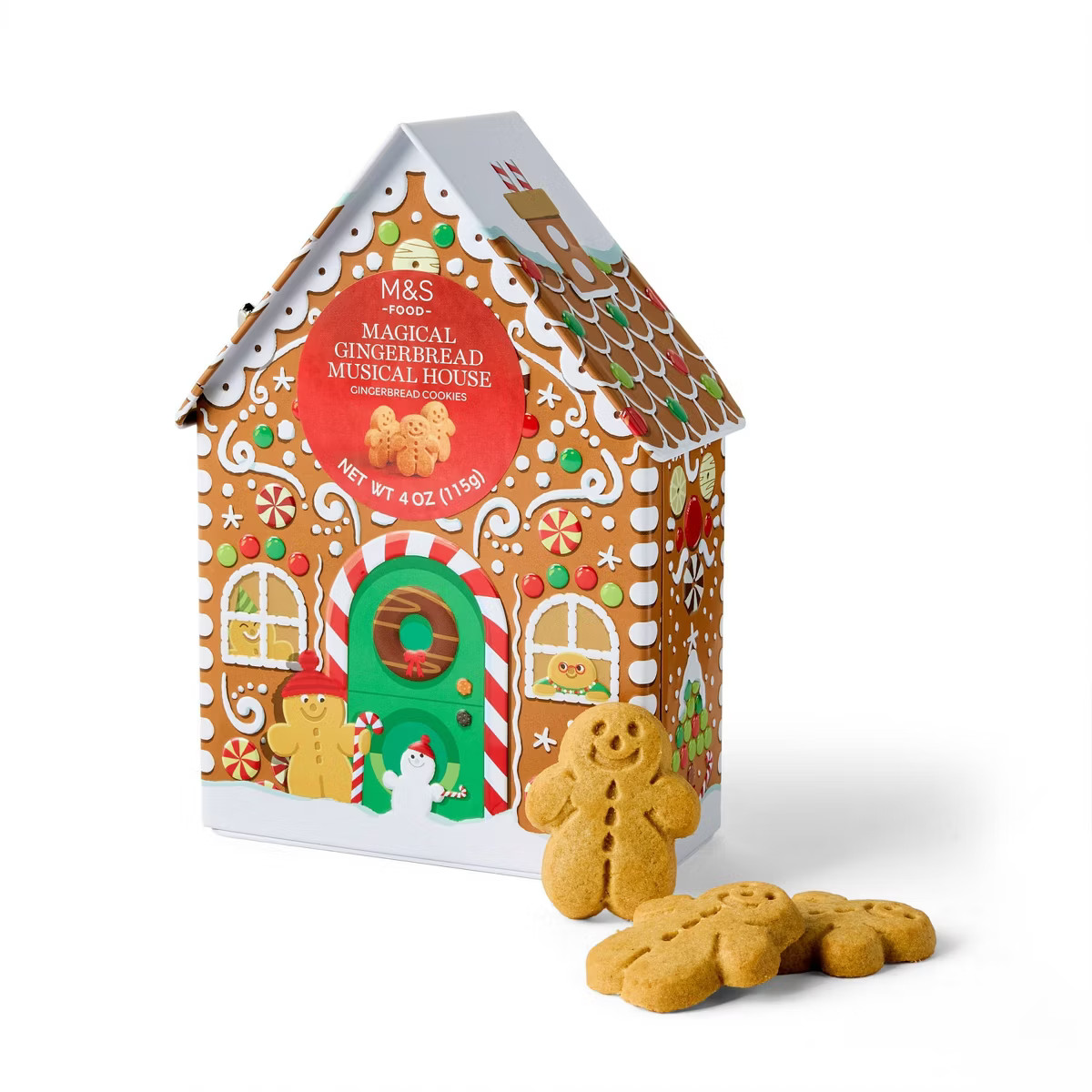 M&S Christmas Gingerbread Tin - 4.10oz | Target