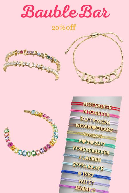 BaubleBar bracelets on sale! 20% off 

#LTKSummerSales #LTKSaleAlert