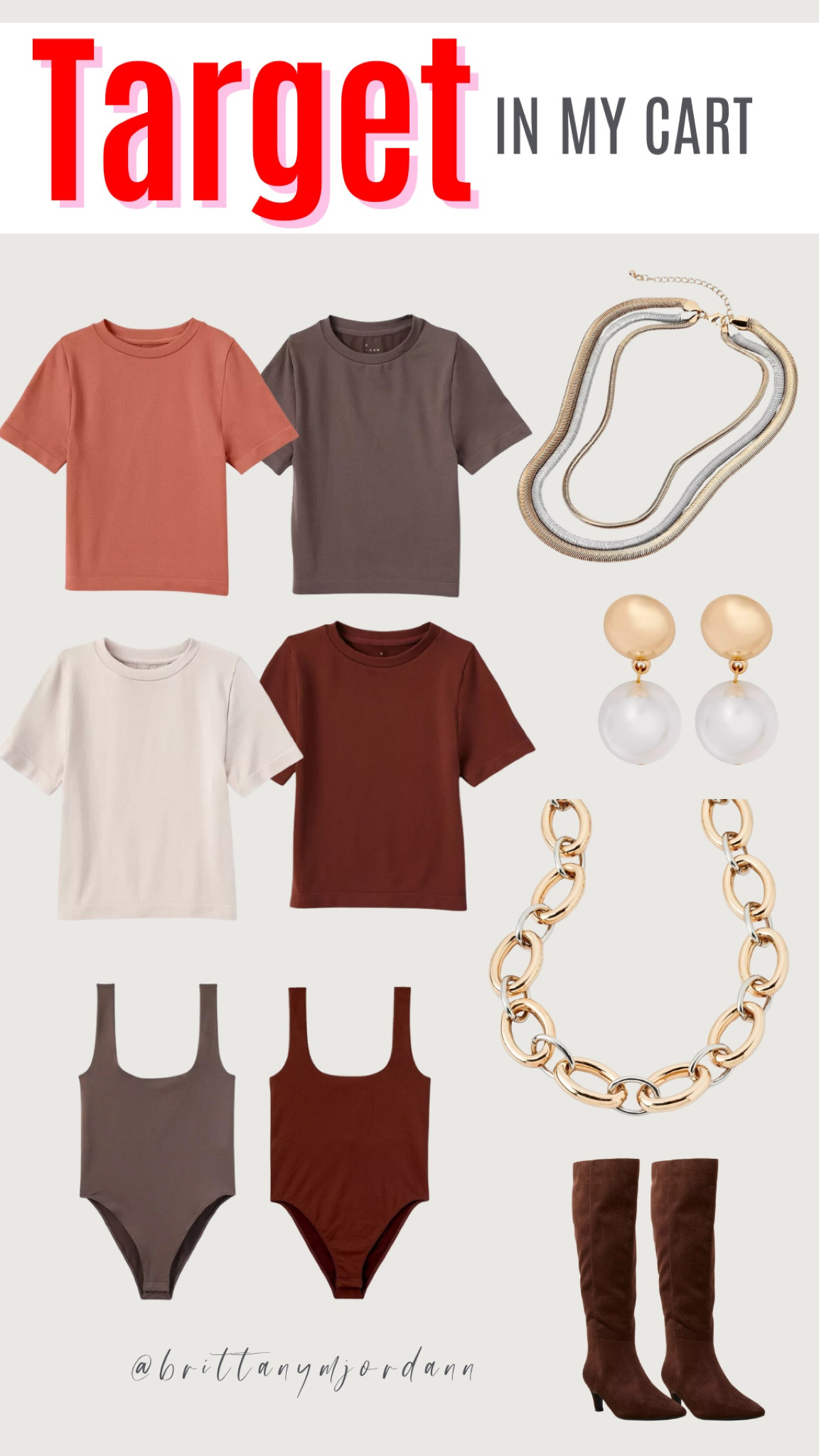 These target fall finds are 😍😍😍 mixed metals for jewelry are perfect this season! Bodysuits! 



#LTKFindsUnder50 #LTKFallSale #LTKSeasonal