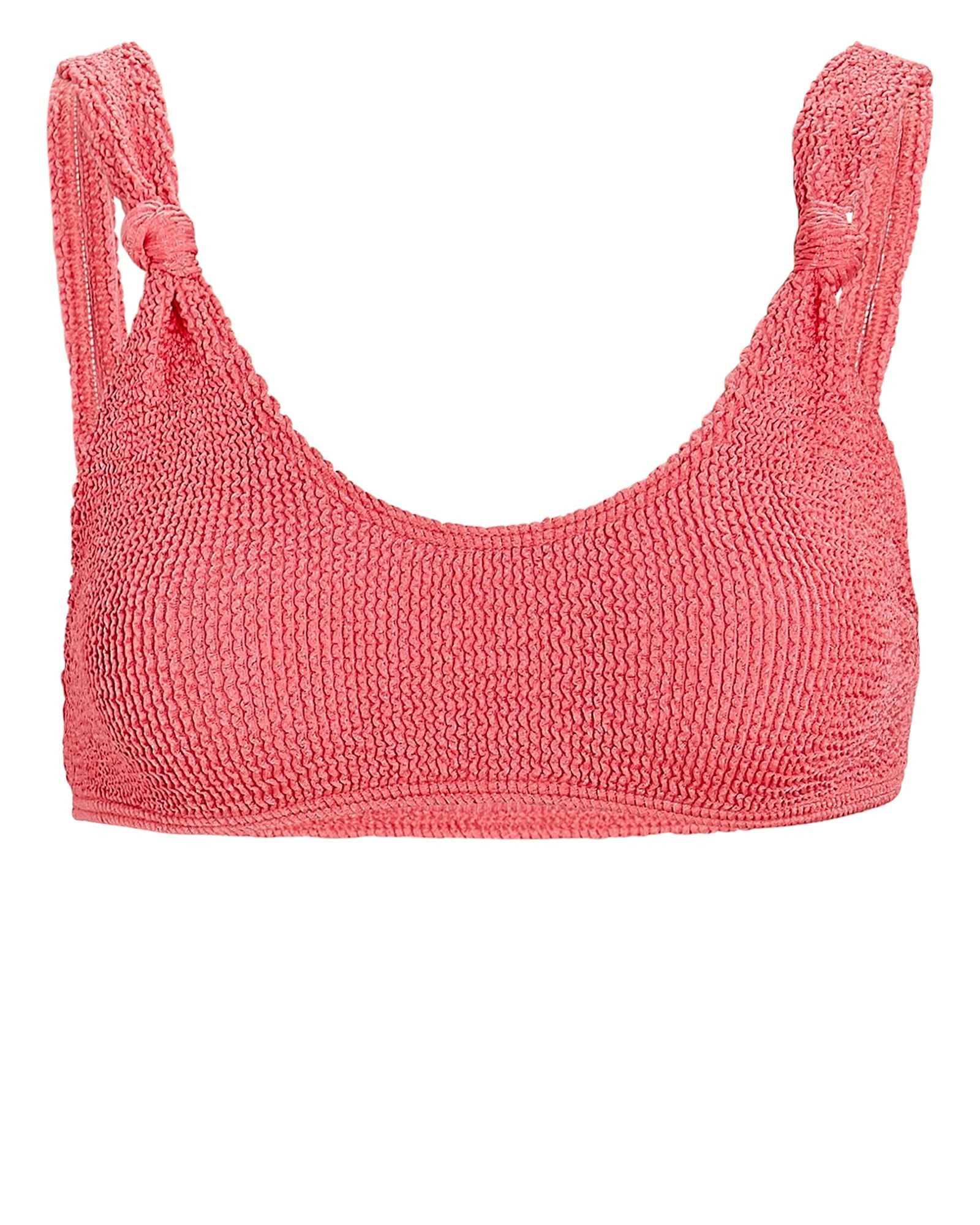 Sage Knotted Bikini Top | INTERMIX