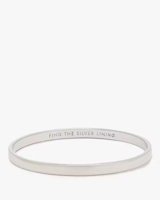 Silver Lining Idiom Bangle | Kate Spade (US)