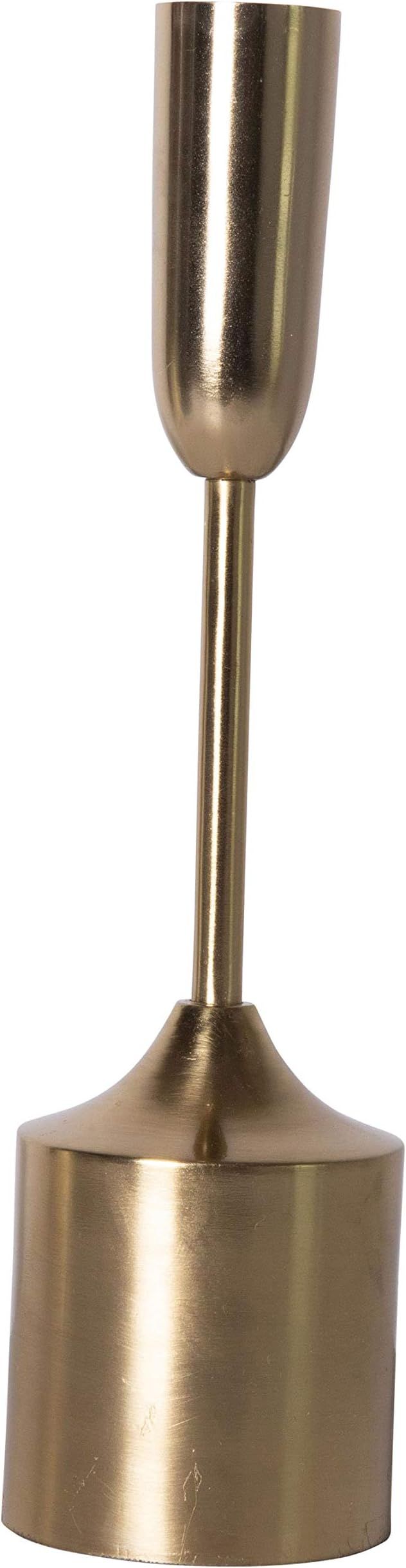 Creative Co-Op 11" Metal Candleholder Taper Holder, Brass | Amazon (US)