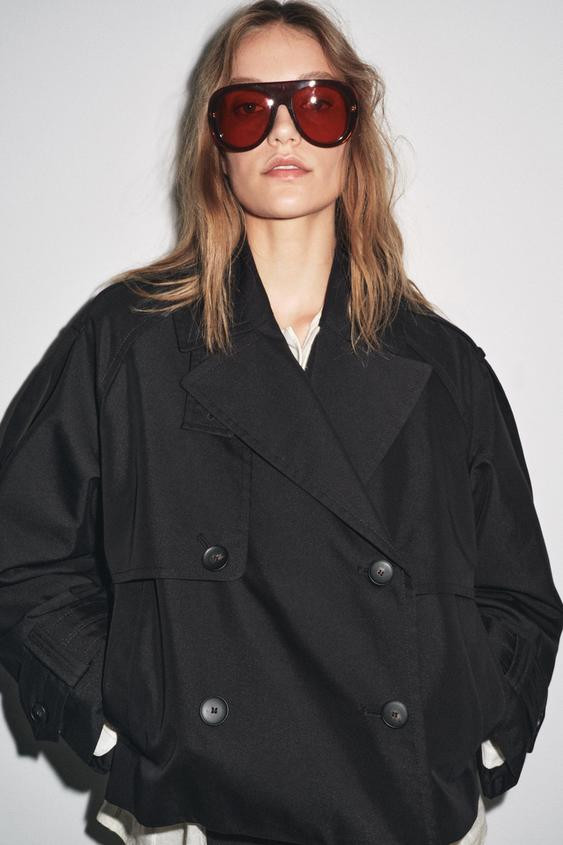 SHORT WATER REPELLENT TRENCH COAT ZW COLLECTION | Zara US