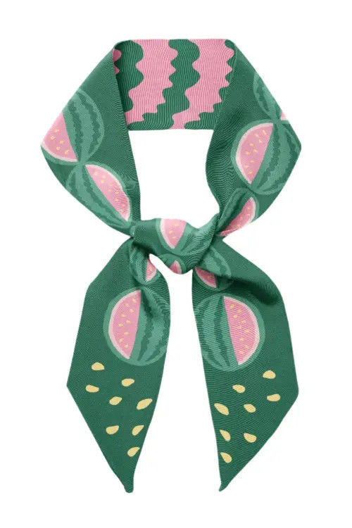 Centinelle Watermelon Twilly Ribbon Scarf in Red at Nordstrom | Nordstrom