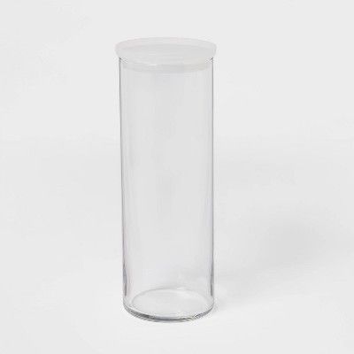 55.8oz Glass X-Large Stackable Jar with Plastic Lid - Made By Design™ | Target