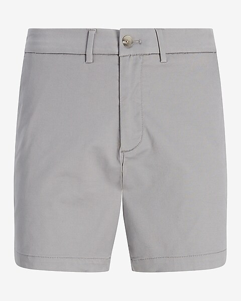 Solid 6" Temp Control Hyper Stretch Chino Shorts | Express